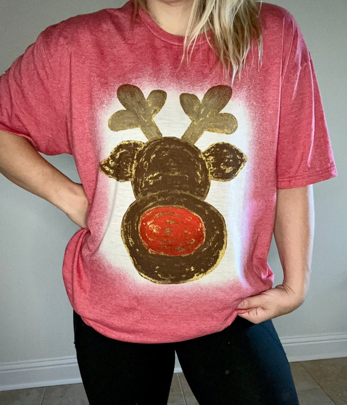 Red Nose Reindeer Tee