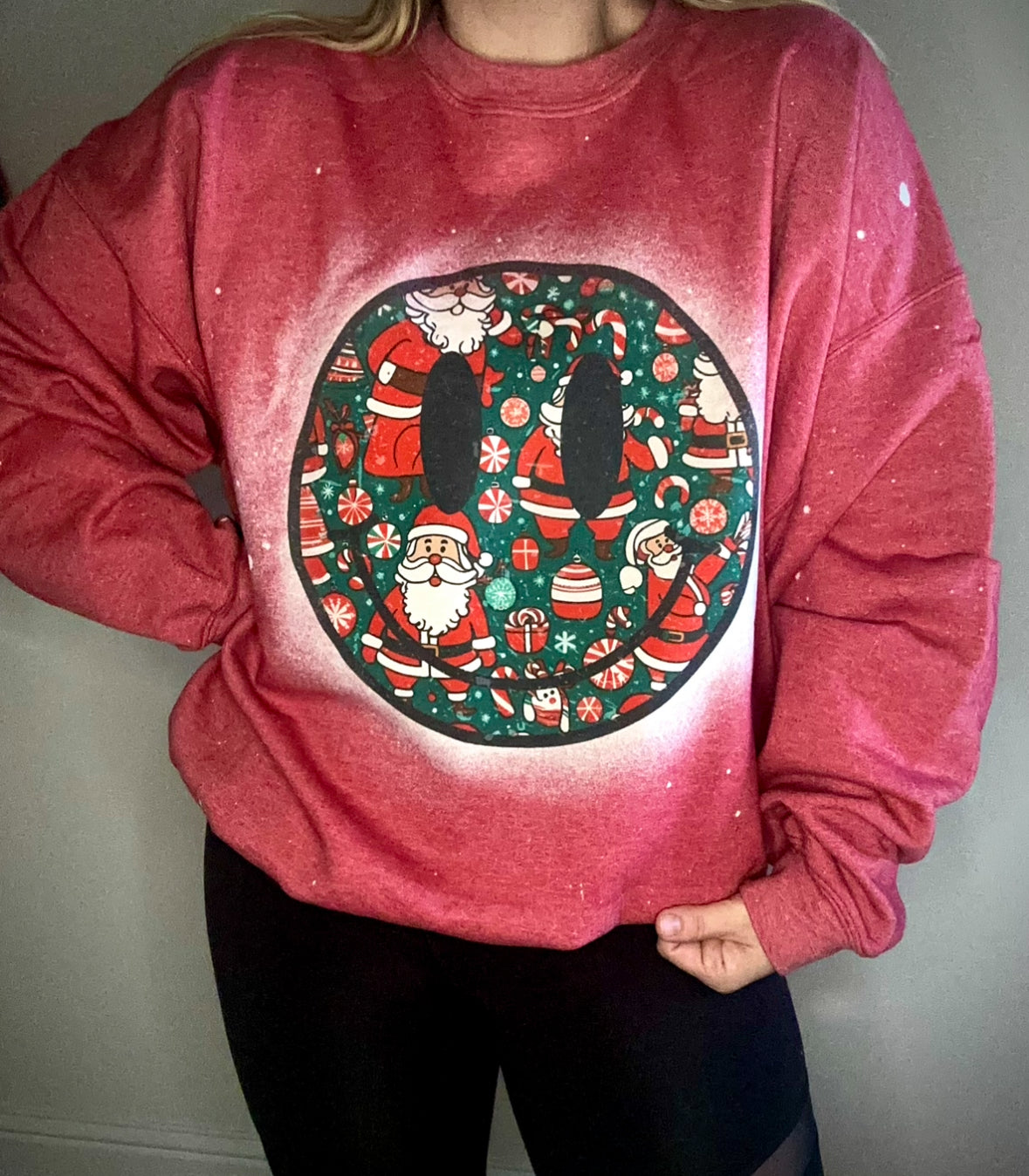 Christmas smiley tee/ Sweatshirt