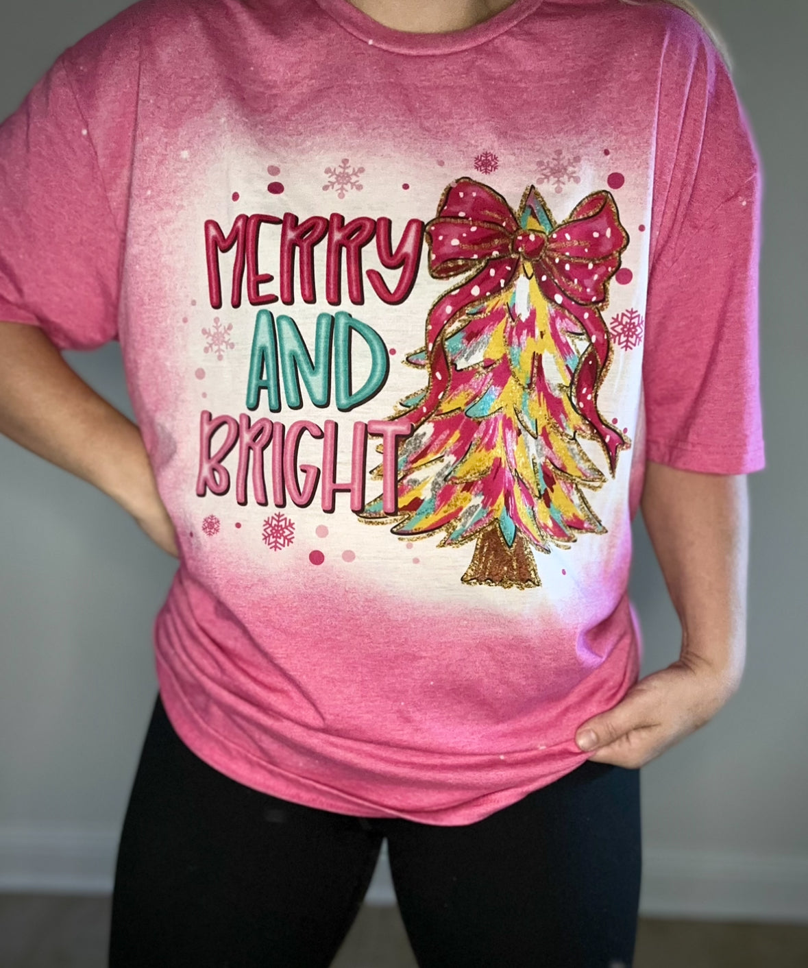 MERRY AND BRIGHT TREE TEE