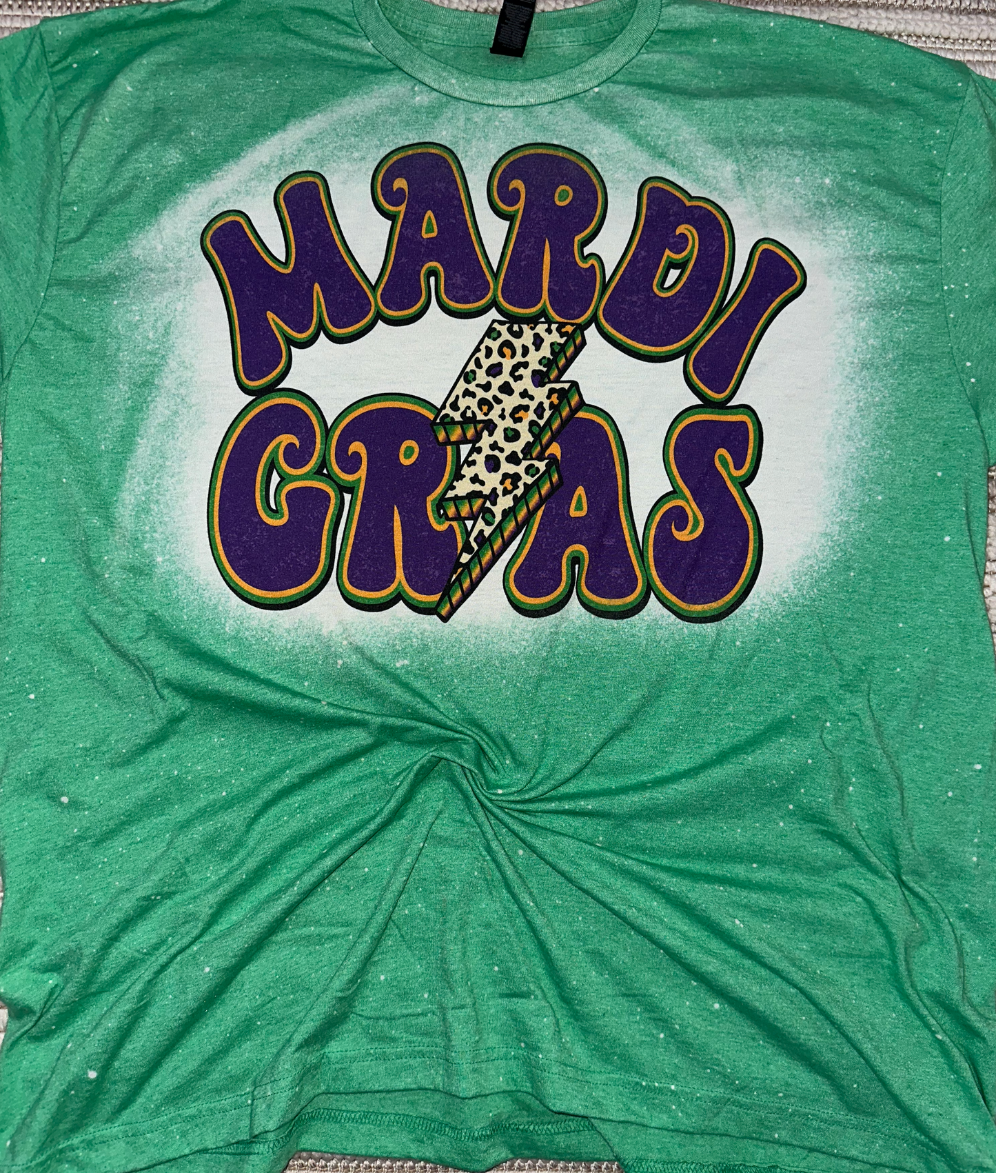 mardi gras bolt tshirt