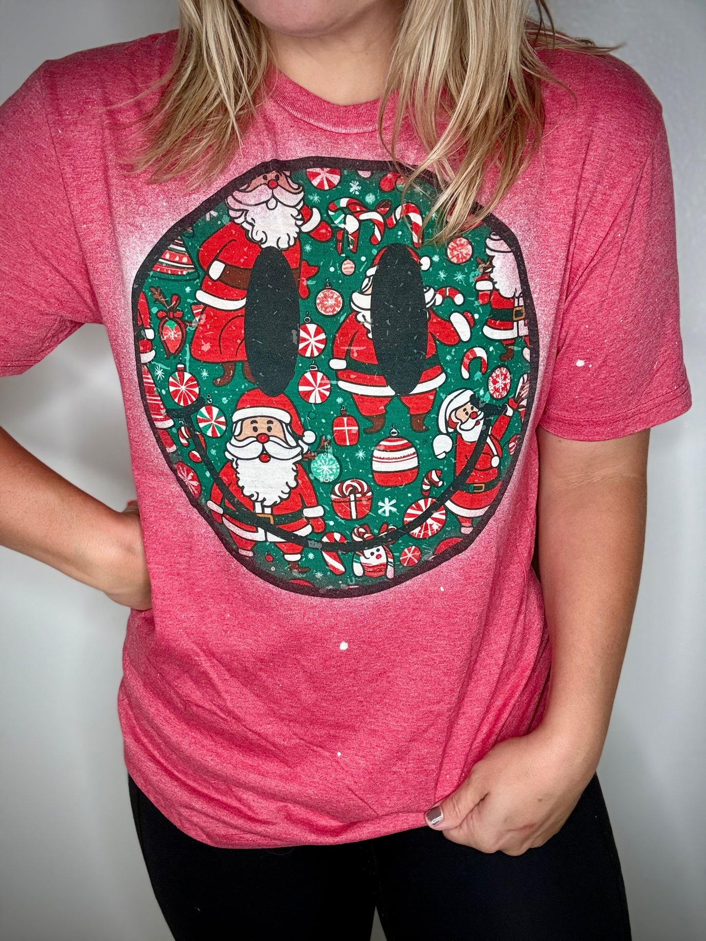 Christmas smiley tee/ Sweatshirt