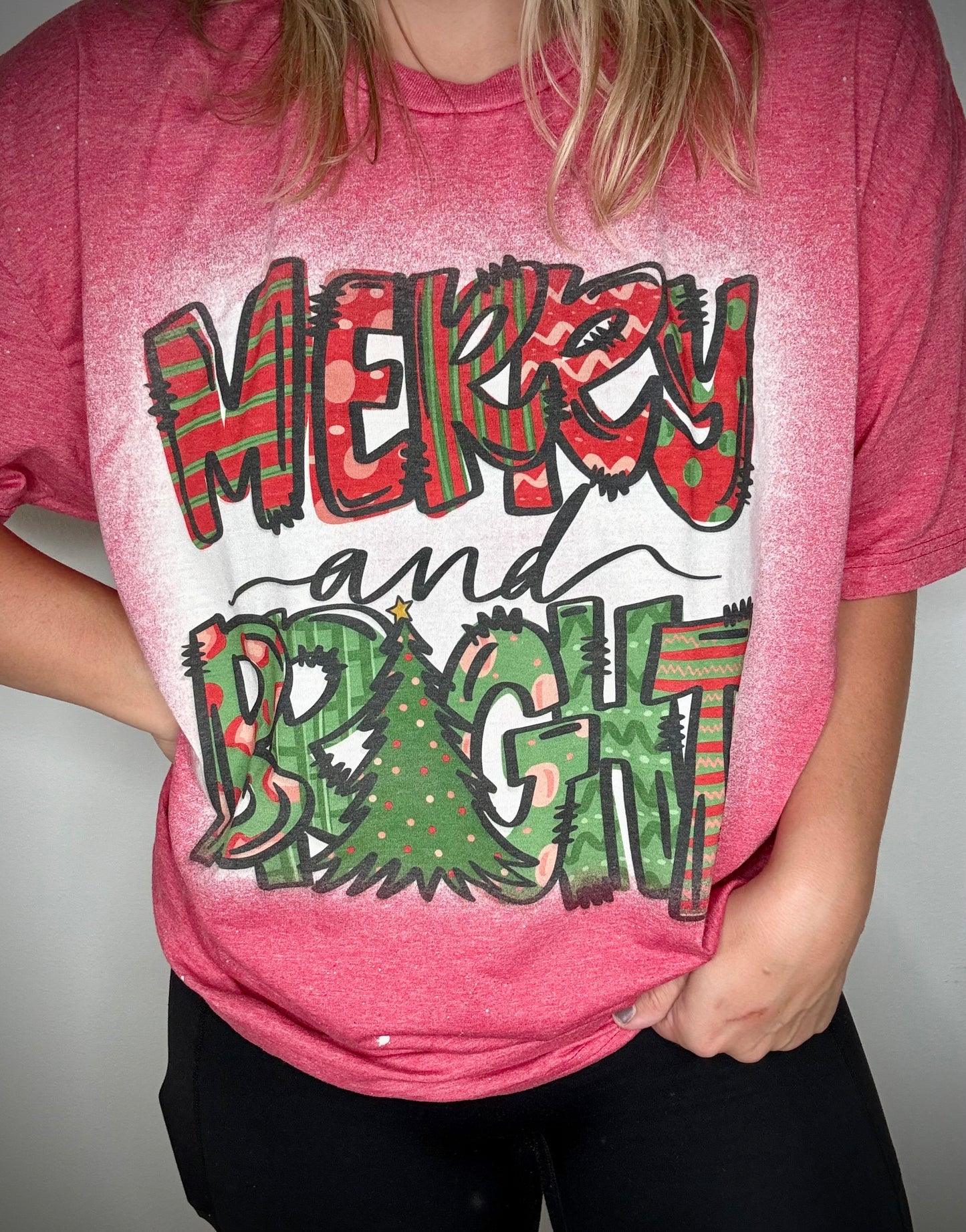 Merry and Bright tee/sweatshirt