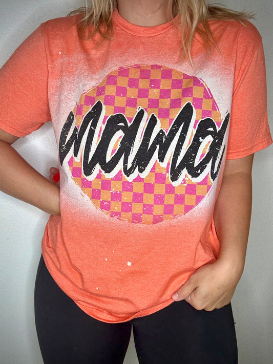 Mama checkered tee