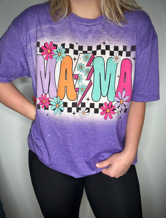 floral bolt mama tee