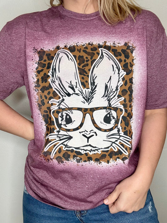 Leopard bunny tshirt