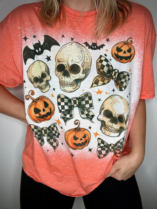 Halloween skeletons tee