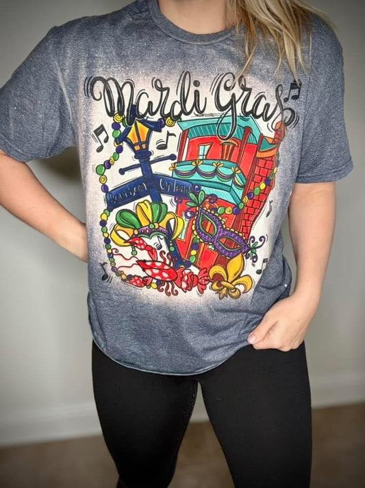 Mardi Gras downtown tshirt