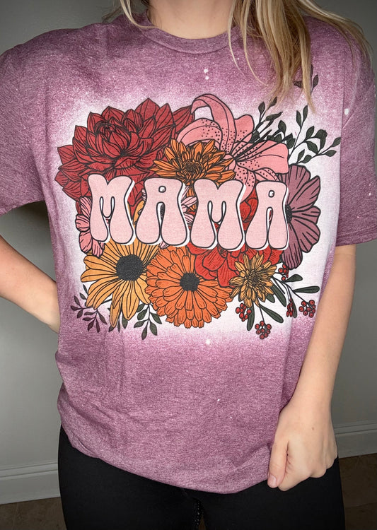 mama floral tee