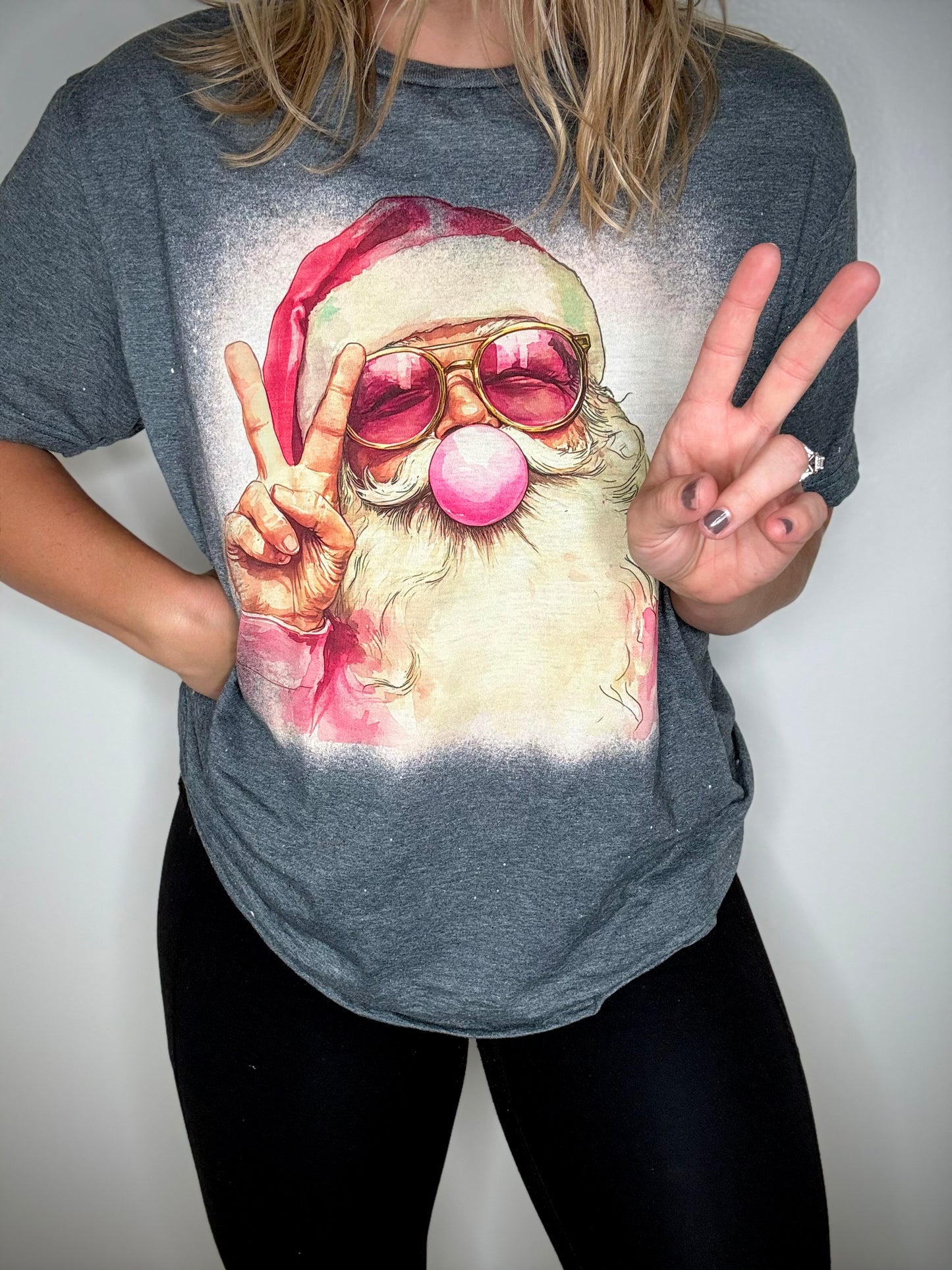 Peace santa tee/sweatshirt