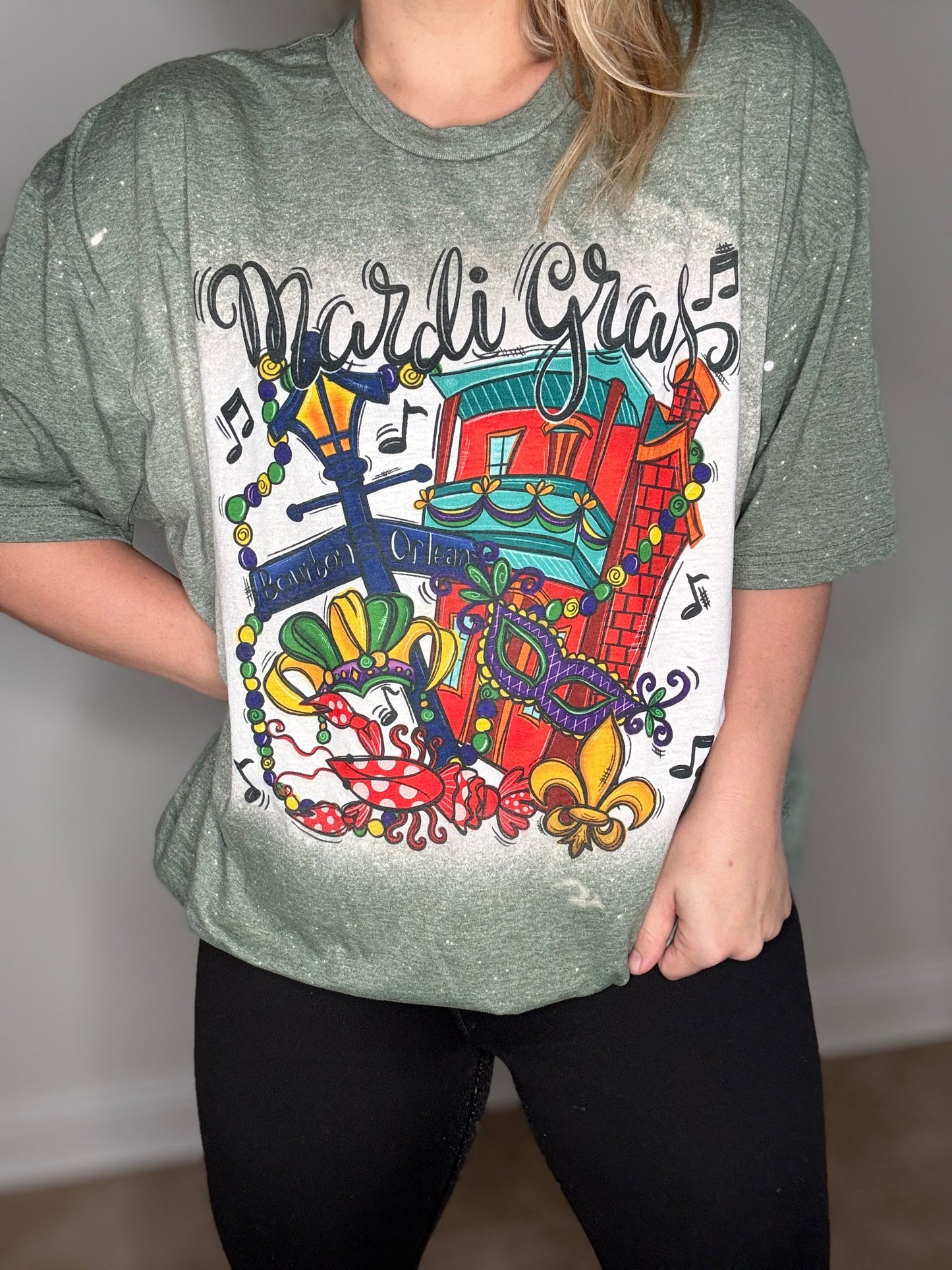 Mardi Gras downtown tshirt
