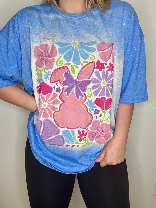 FLORAL PEEP TEE