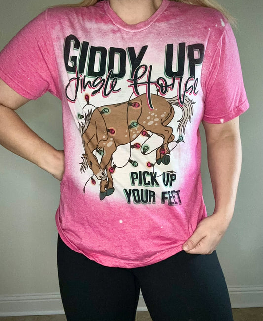 Giddy up Jingle Horse tee