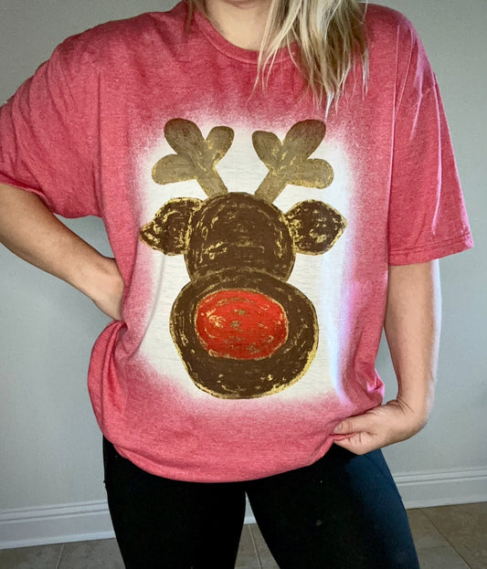 Red Nose Reindeer Tee