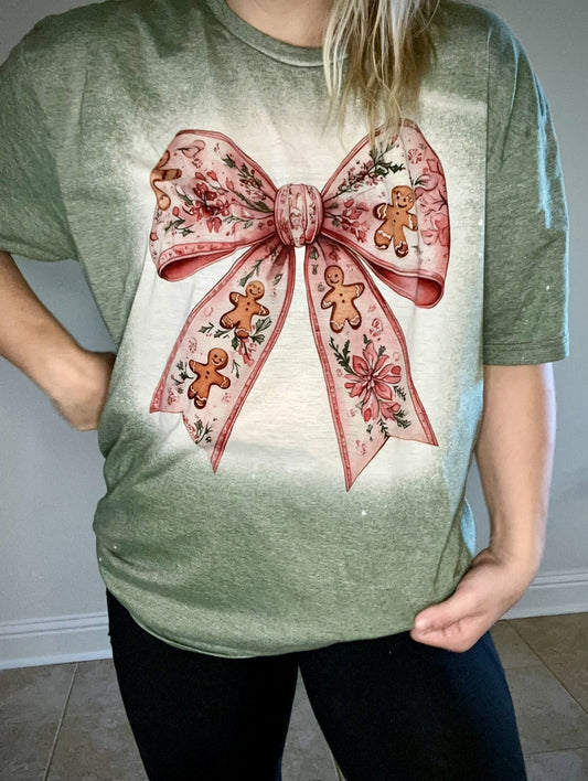 Gingerbread Bow Tee