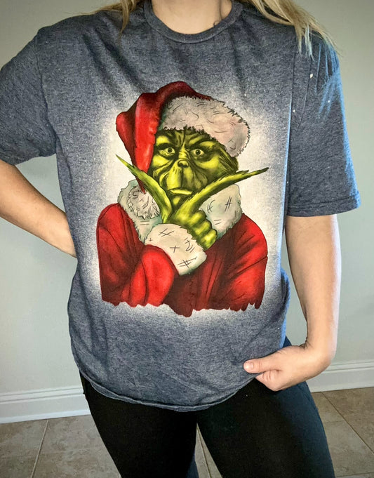 Santa Grinch tee