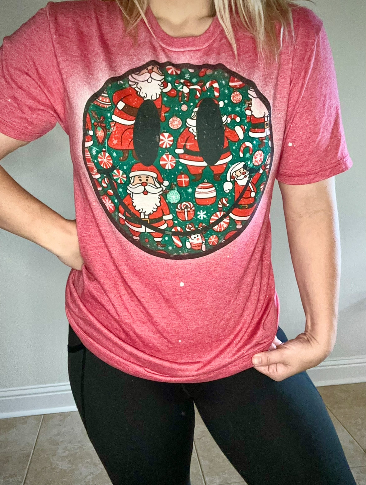 Christmas smiley tee/ Sweatshirt