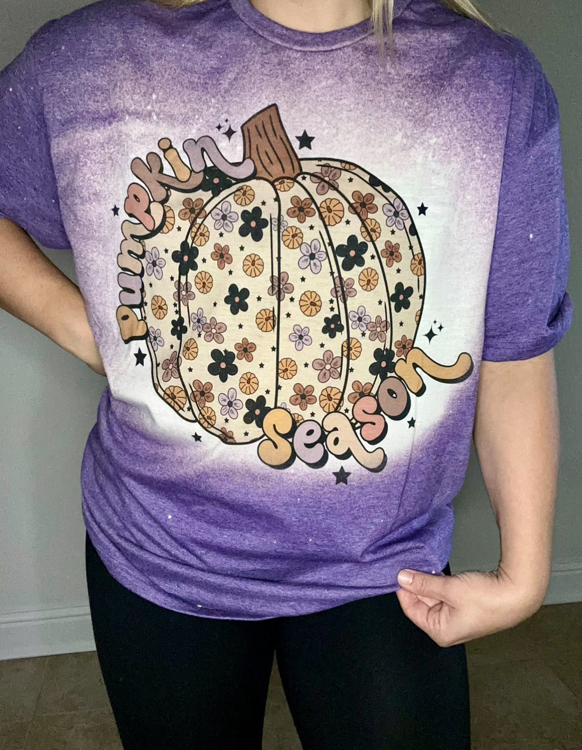 retro pumpkin season tee