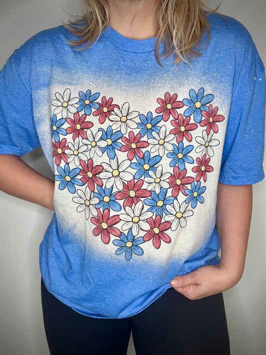 Patriotic Heart tee
