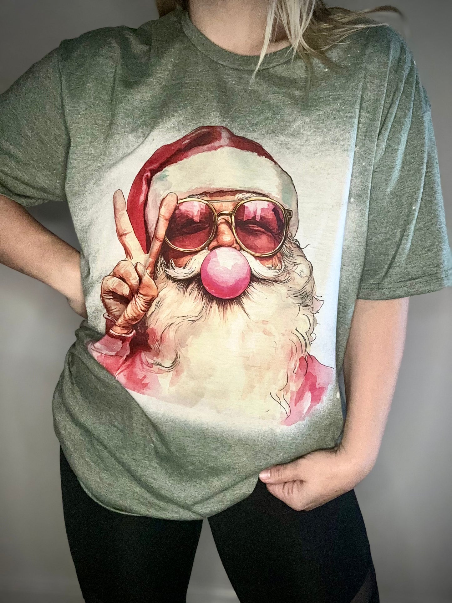 Peace santa tee/sweatshirt