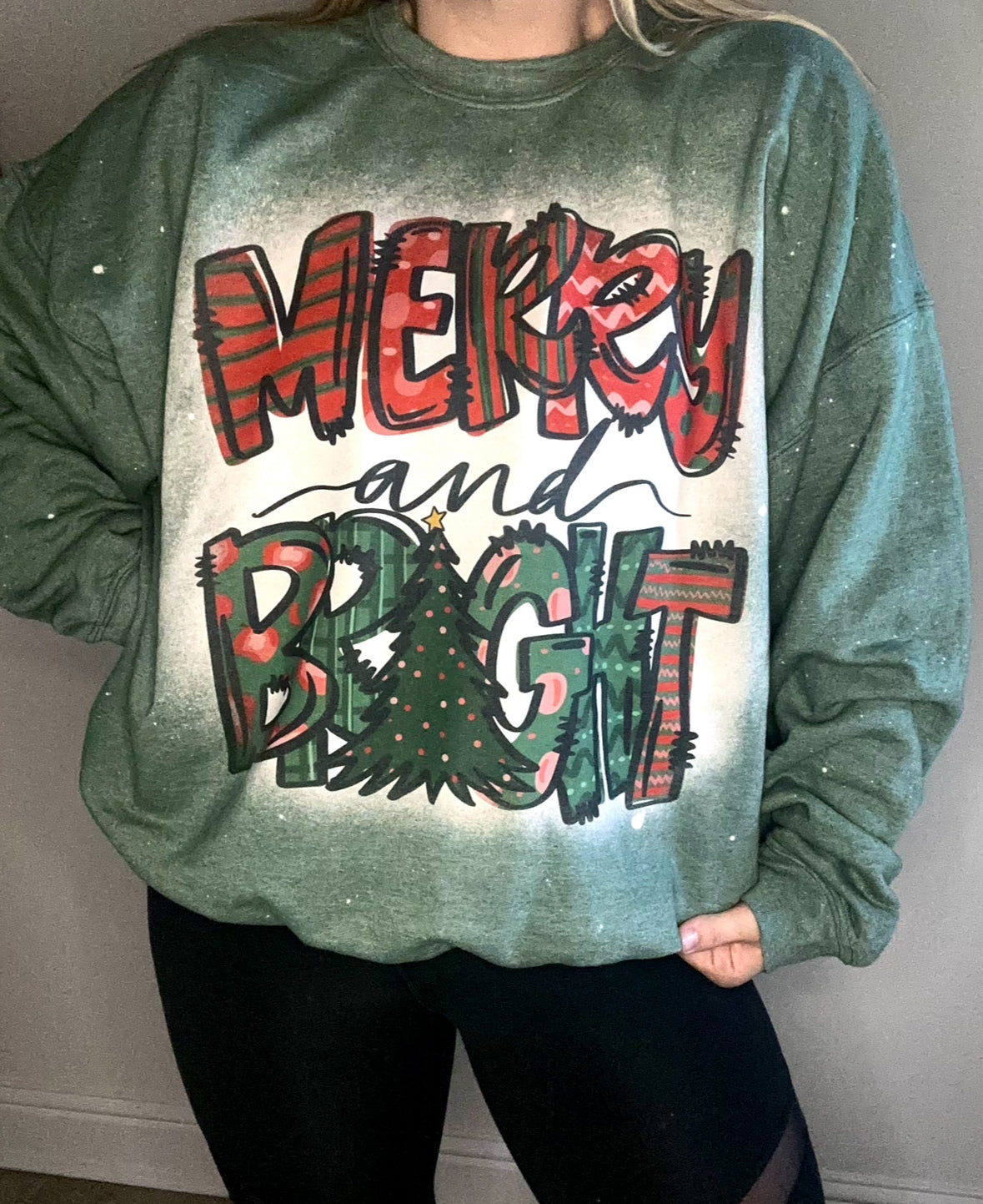 Merry and Bright tee/sweatshirt