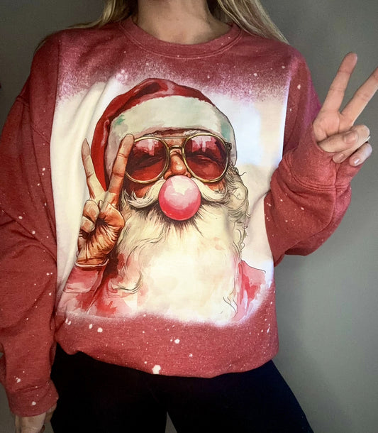 Peace santa tee/sweatshirt