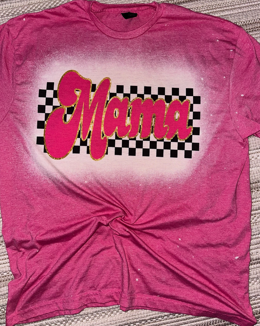 retro valentine mama tshirt
