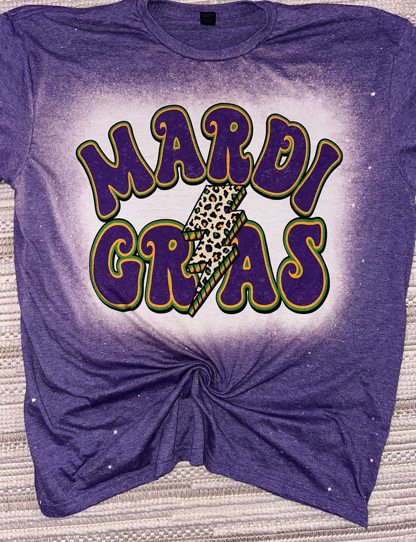 mardi gras bolt tshirt