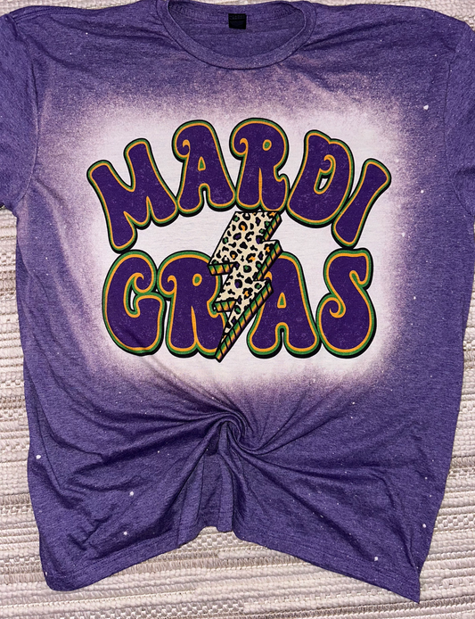 mardi gras bolt tshirt